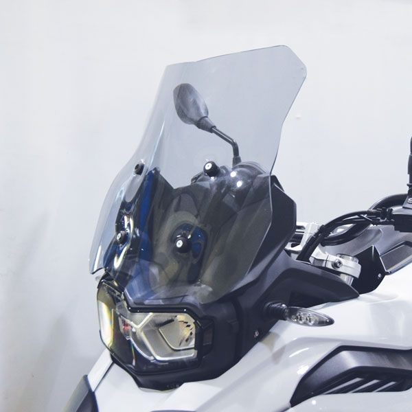 Laag windscherm op originele beugel voor BMW F 750 GS (18-22), rookgrijs