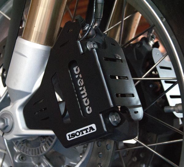 Remklauwbeschermer voor de voorremmen voor BMW R 1200 GS LC (13-16), aluminium, zwart