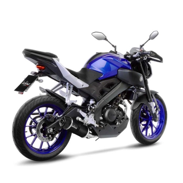 LeoVince compleet systeem LV One Evo voor Yamaha MT-125 /YZF-R 125, carbon, E-keurmerk