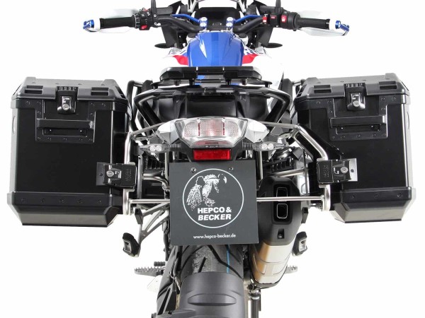 Kofferdragerset Cutoutdrager incl. kofferset Xplorer Cutout zwart voor BMW R 1250 GS (19-23)