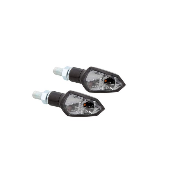 HIGHSIDER Smart Shield-TS LED-knipperlichtbehuizing zwart / lens rookgrijs (paar), voor & achter
