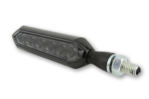 HIGHSIDER Smart Sora LED-volgindicatorbehuizing zwart / lens rookgrijs (paar), voor & achter