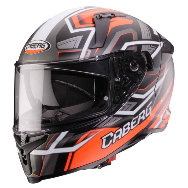 Caberg helm Avalon X Brama mat-zwart/fluorood-antraciet