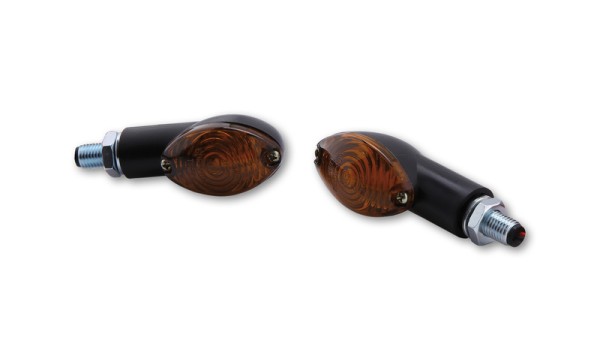 HIGHSIDER Smart Cateye lampen Mini richtingaanwijzerbehuizing zwart / lens smoke grijs (paar), voor & achter