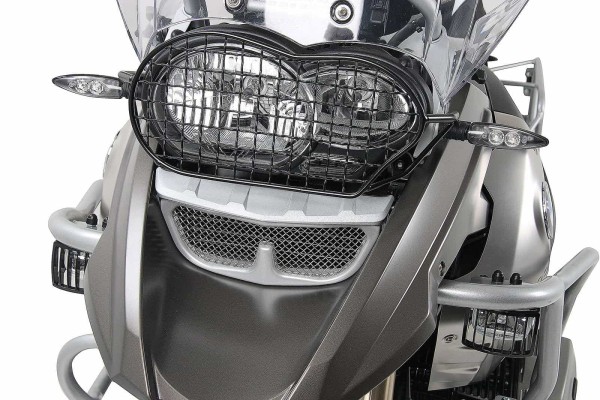 Lampbeschermer zwart voor BMW R 1200 GS (04-12)/Adventure (06-13) Hepco & Becker