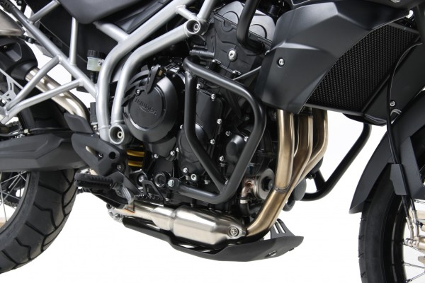 Motorbeschermer zwart voor Triumph Tiger 800/XC (2010-2014)