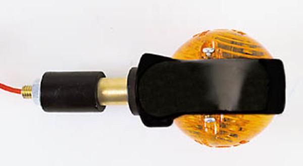 HIGHSIDER Smart ox-eye lampen Stuurknipperlichten Behuizing zwart / lens oranje (paar), voor