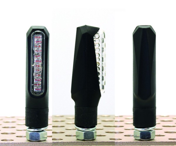 V ONDERDEEL LED-indicator zwart universeel