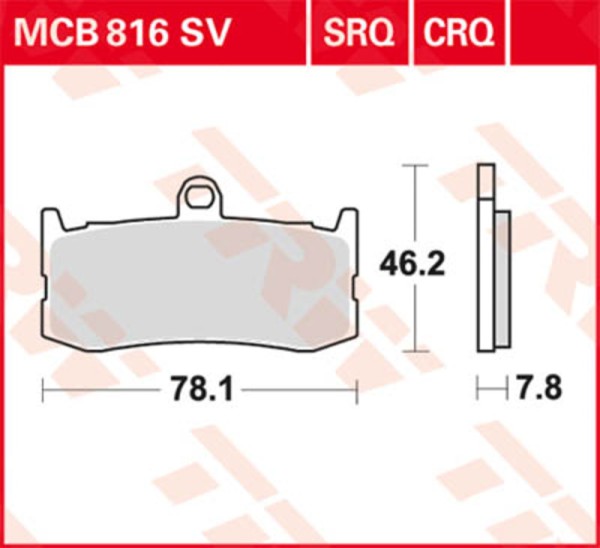 TRW Lucas remblok MCB838