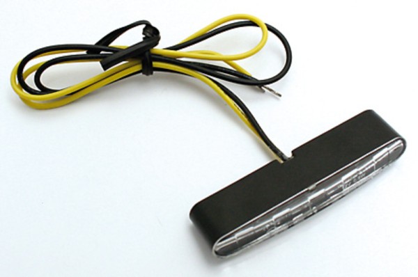 HIGHSIDER Pro Stripe LED Knipperlichtmodules Behuizing Zwart / Lens Helder (Paar), Voor & Achter