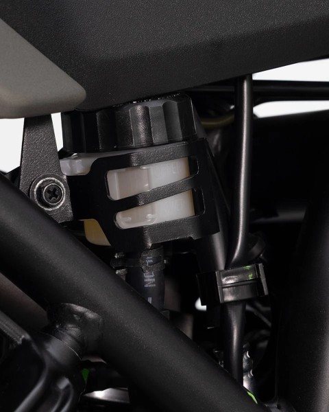 Remvloeistofreservoirbescherming van zwart roestvrij staal voor de Yamaha Ténéré 700