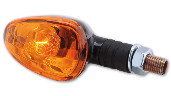 HIGHSIDER Smart Little Duke lampen Mini knipperlichtbehuizing zwart / lens oranje (paar), voor & achter