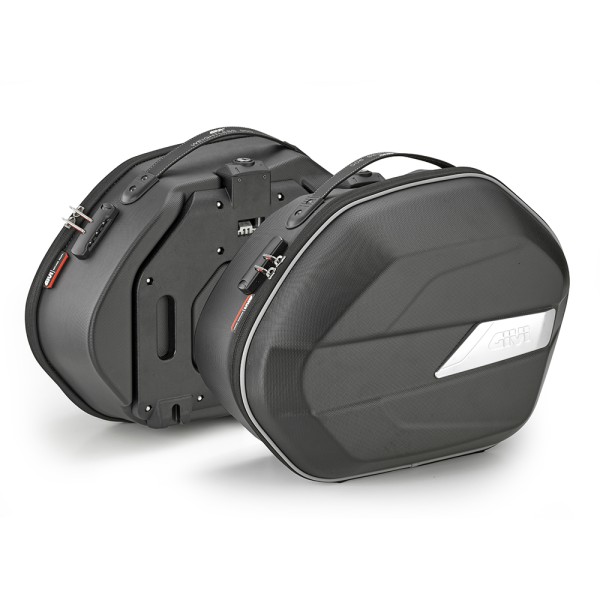 Gewichtloze 25L zijkofferset MONOKEY semi-rigide Givi