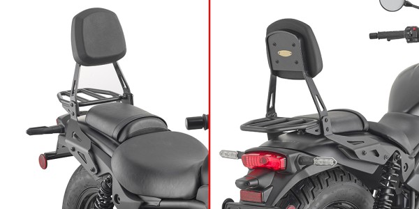 Sissybar met drager voor Kawasaki Eliminator 500 (24-)
