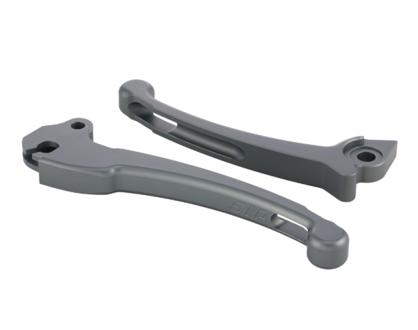 Sport hendelset koppeling/rem voor Vespa PX 125-200ccm, HBZ Grimeca, rechts/links, mat grijs