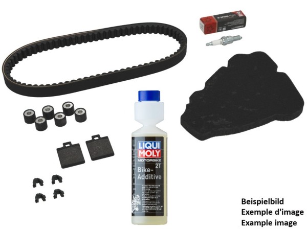 Premium inspectiekit (OEM) met remblokken + additief Piaggio Medley 125 2016