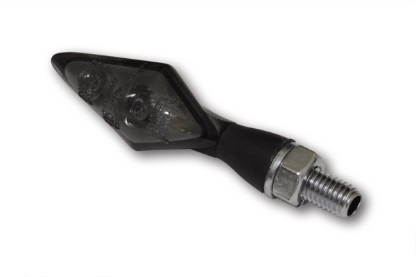 HIGHSIDER pro PEN HEAD DOUBLE 2in1 LED indicator met positielicht, zwarte behuizing, getinte lens