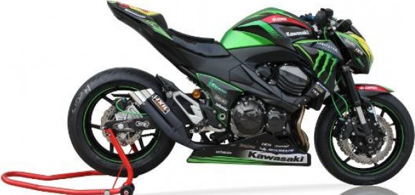 IXIL HYPERLOW BLACK XL rvs achterdemper voor Kawasaki Z 800 (Bj.13-)