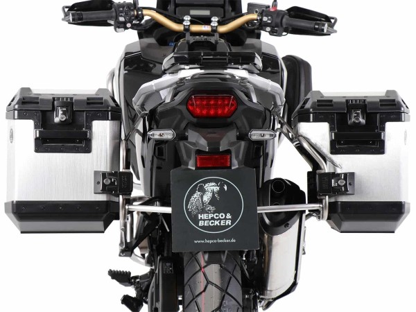 Kofferdragerset uitsparing zilver voor Honda CRF 1100 L Africa Twin (24-) Hepco & Becker
