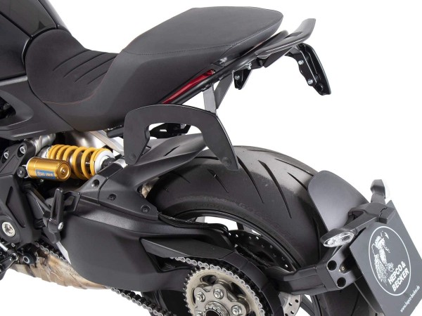 C-Bow zijdrager zwart voor Ducati Diavel 1260 /S (19-22) Hepco & Becker
