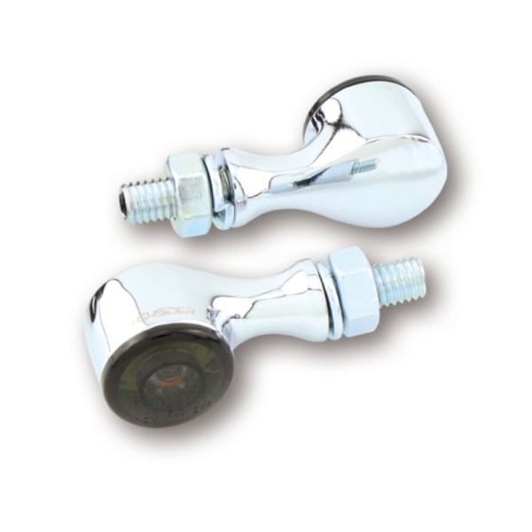 HIGHSIDER pro Apollo Classic LED richtingaanwijzer/positielicht chroom/getint 2in1, E-keurmerk (paar)