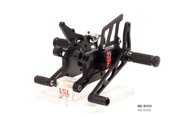 LSL 2Slide-Rastenanlage für Kawasaki ZX-6R, 1998-2002, ZX-9R, 1998-, schwarz-rot