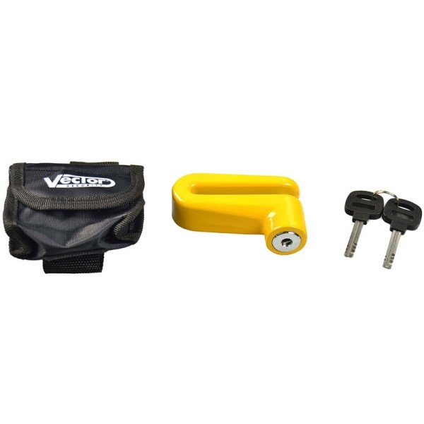 VECTOR Disc Mini remschijfslot - Ø10mm Geel
