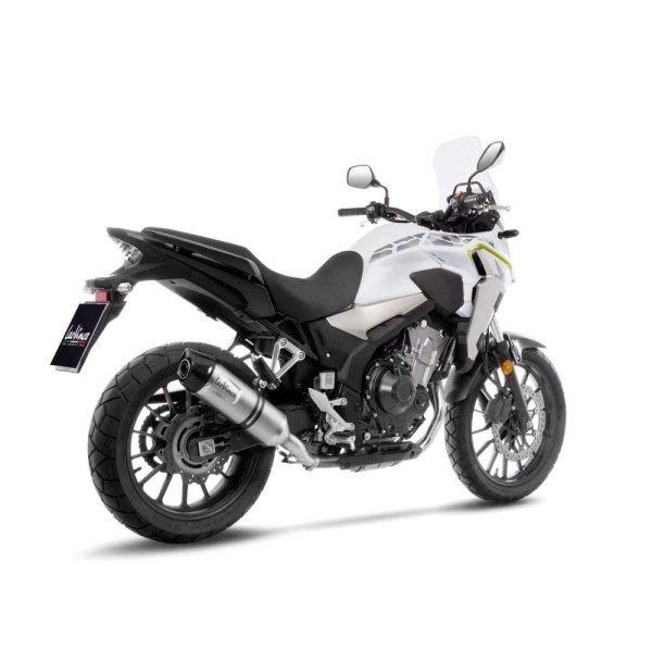 LeoVince uitlaat LV One Evo voor Honda CB 500 F /X, CBR 500 R, zilver, slip on, Euro4+5, E-certificaat