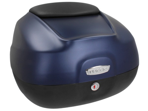 Topkoffer 37 l met rugleuning voor Piaggio Beverly 300/350 (16-20) - blue planet mat opaco 290/A