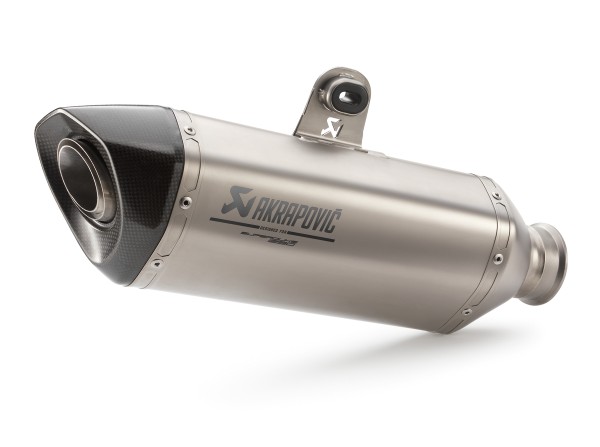 Akrapovic Slip-On LINE uitlaatsysteem zilver voor 1290 Super Duke GT (Bj.19-)