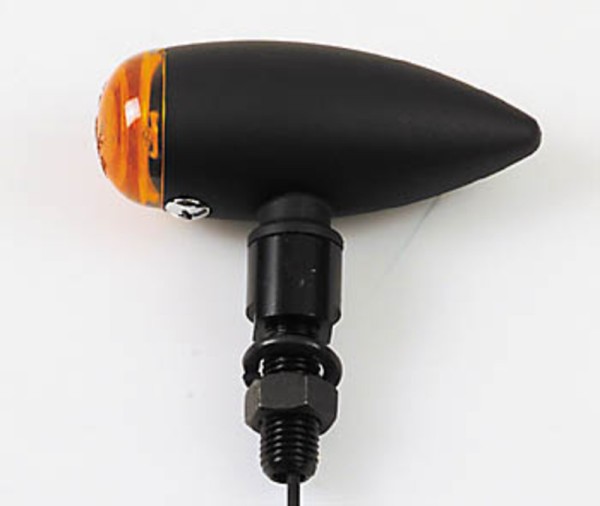 HIGHSIDER Smart Micro-Bullet lamp richtingaanwijzerbehuizing zwart / lens oranje (paar), voor & achter
