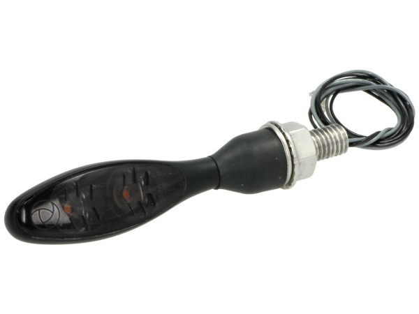 Kellermann indicator, Micro 1000 LED Dark, staal, LED, V/H, L/R, 12 V, zwart gesatineerd, M8x20