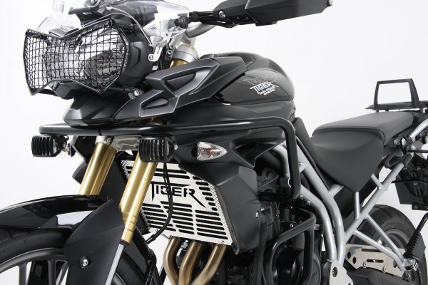 Tankbeschermer zwart voor Triumph Tiger 800/XC (2010-2014)