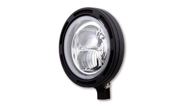 HIGHSIDER pro 5 3/4 inch koplampframe-R2 Type 7 LED Zwart Onderste bevestiging