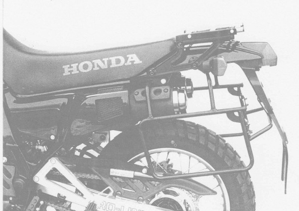 Zijkofferdrager vast zwart voor Honda NX 650 Dominator (88-91) Hepco & Becker