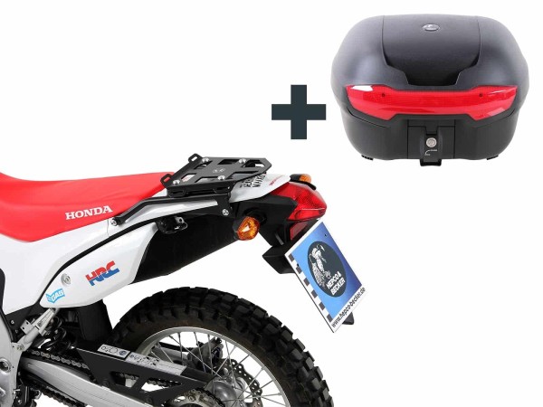 Topkofferdrager zwart incl. Journey Topcases 40 zwart voor Honda CRF 250 L / Rally (12-20)