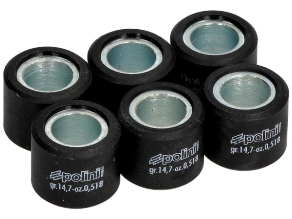 Polini variator roller set, 20x17 mm, 14,7 g, stuk: 6