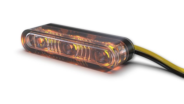 HIGHSIDER Pro Star-MX1 Pro LED Knipperlichtbehuizing Zwart / Lens Rookgrijs (Paar), Voor & Achter