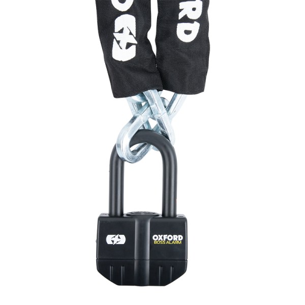 Oxford alarmslot Boss 16mm + ketting 12mm X 2,0m