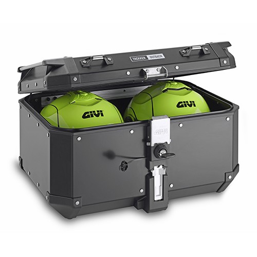 Trekker Outback 58 liter MONOKEY topkoffer aluminium zwart Givi