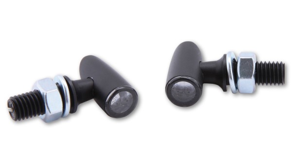 HIGHSIDER Pro Proton One LED-knipperlichtbehuizing zwart / lens rookgrijs (paar), voor & achter