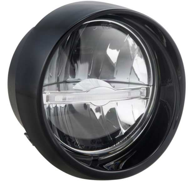 Koplamp LED voor Vespa Primavera 50-150ccm 2T/4T (-'18), glanzend zwart