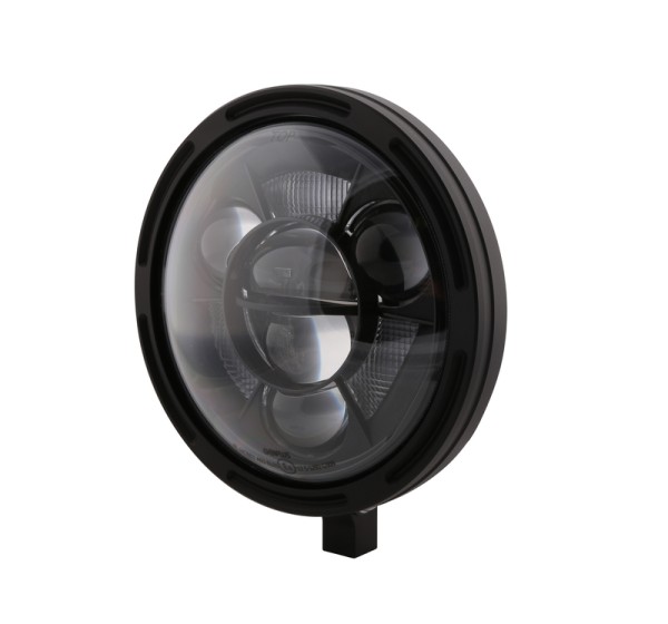 HIGHSIDER pro 7 inch koplampframe-R1 Type 11 LED Zwart Onderste bevestiging