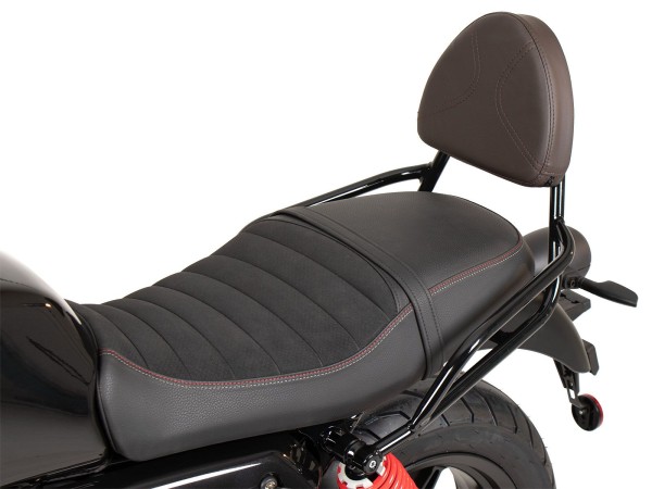 Sissybar zwart/bruin zonder bagagerek voor Moto Guzzi V7 Stone Special Edition (22-)
