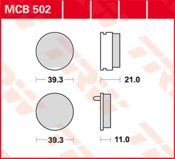 TRW Lucas remblok MCB749