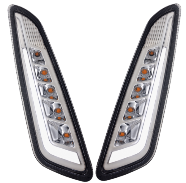 Richtingaanwijzerset links/rechts voor Vespa Primavera/Sprint 50cc 2T/4T, getint