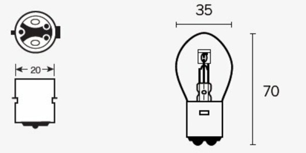 Tecnium S1 lampen 12V 25/25W - x10