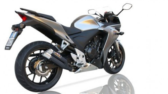 IXIL HYPERLOW BLACK XL rvs achterdemper voor CBR 500 R / CB 500 F (My.13-15) / CB 500 X (My.13-16)