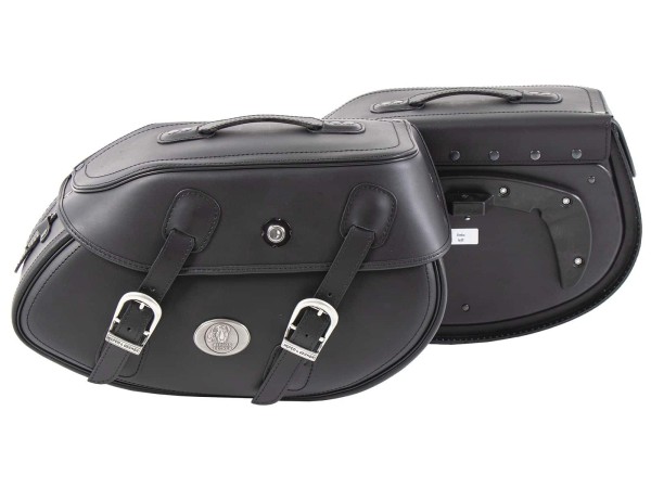 Zadeltassenset Buffalo Big zwart voor C-Bow bagagedrager Hepco & Becker