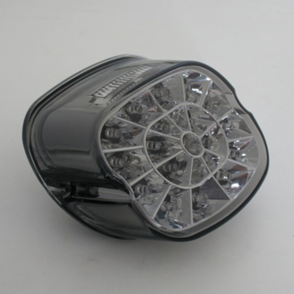 HIGHSIDER slim LED-achterlicht zwart HD Style, E-keurmerk (1pc)